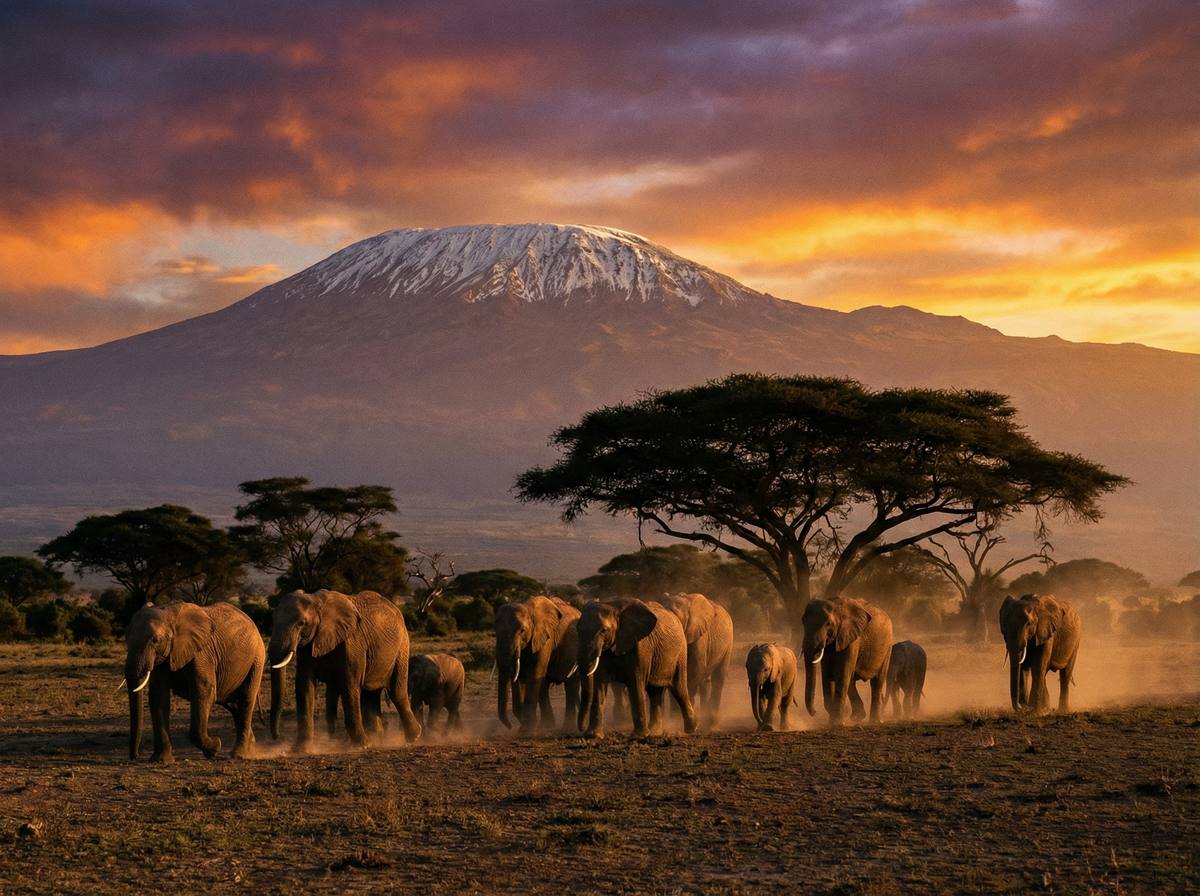 91非洲动物视频 - 肯尼亚大象迁徙壮观场面