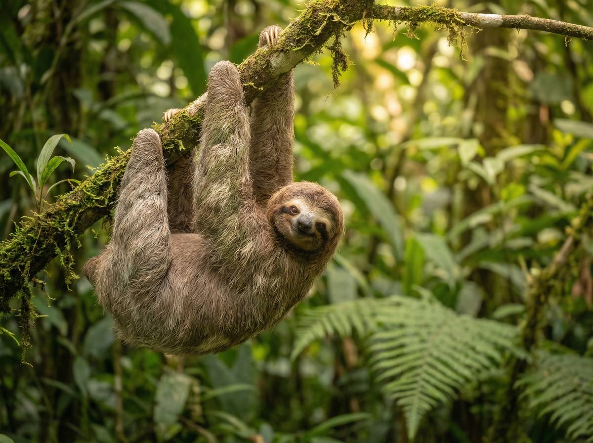 91树懒视频 - 热带雨林树懒慢生活视频演示